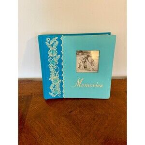 Fetco Home VTG y2k 2000s Photo Album 100 pg 2 4x6 Each pg 200 Photos Beach Blue
